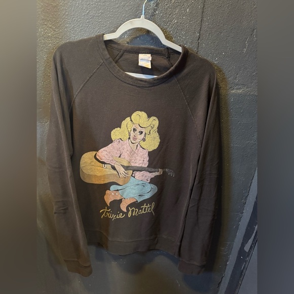 Women’s Trixie Mattel Black Sweatshirt with Graphic Design - Picture 1 of 4